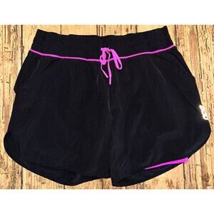 Lorna Jane Women Sz M Black Running Shorts NWOT